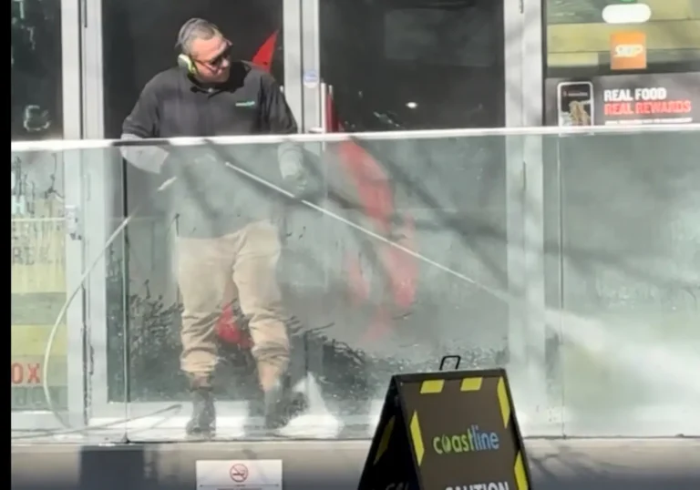 Pressure washing technician